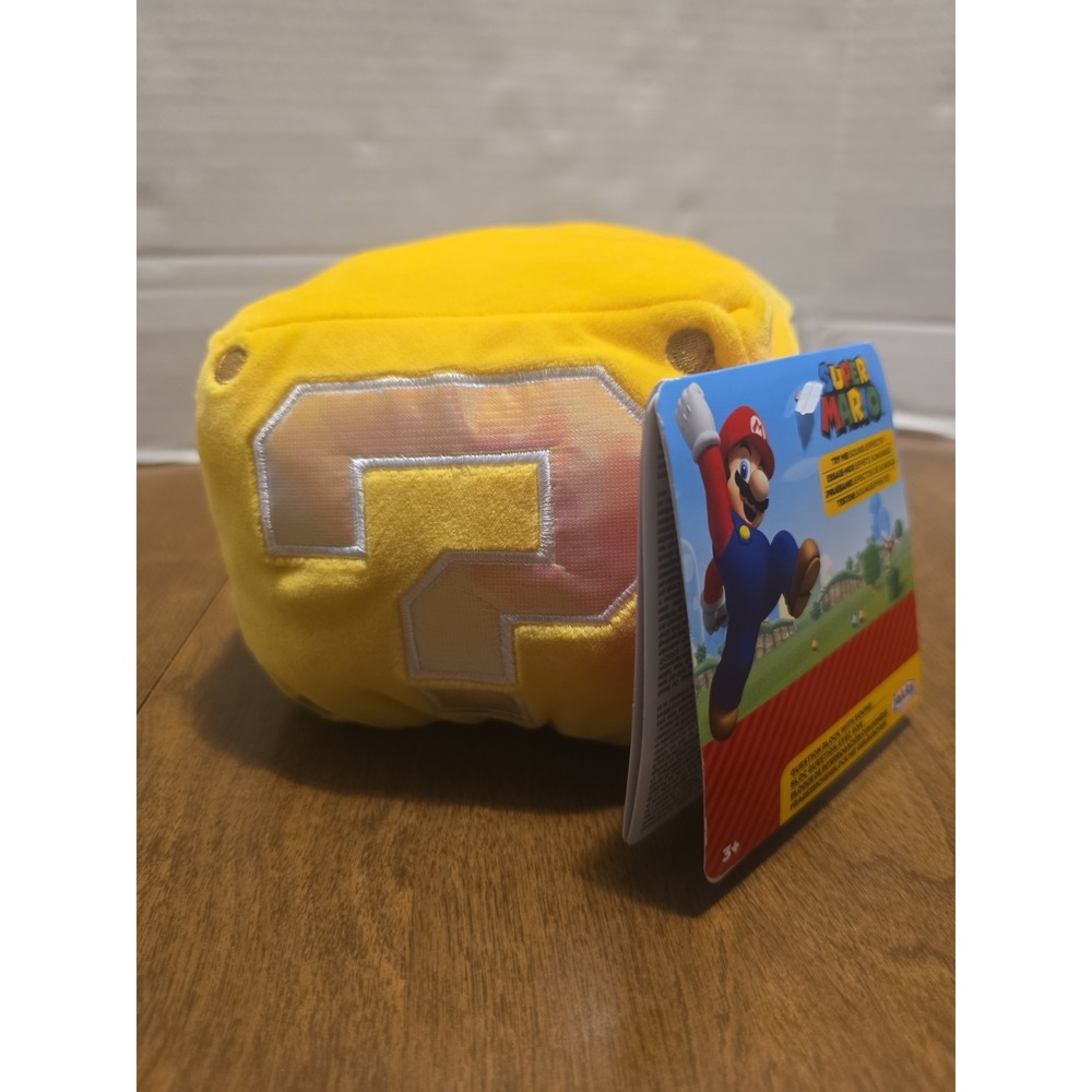 Super Mario new with tags Question Square Plush Toy